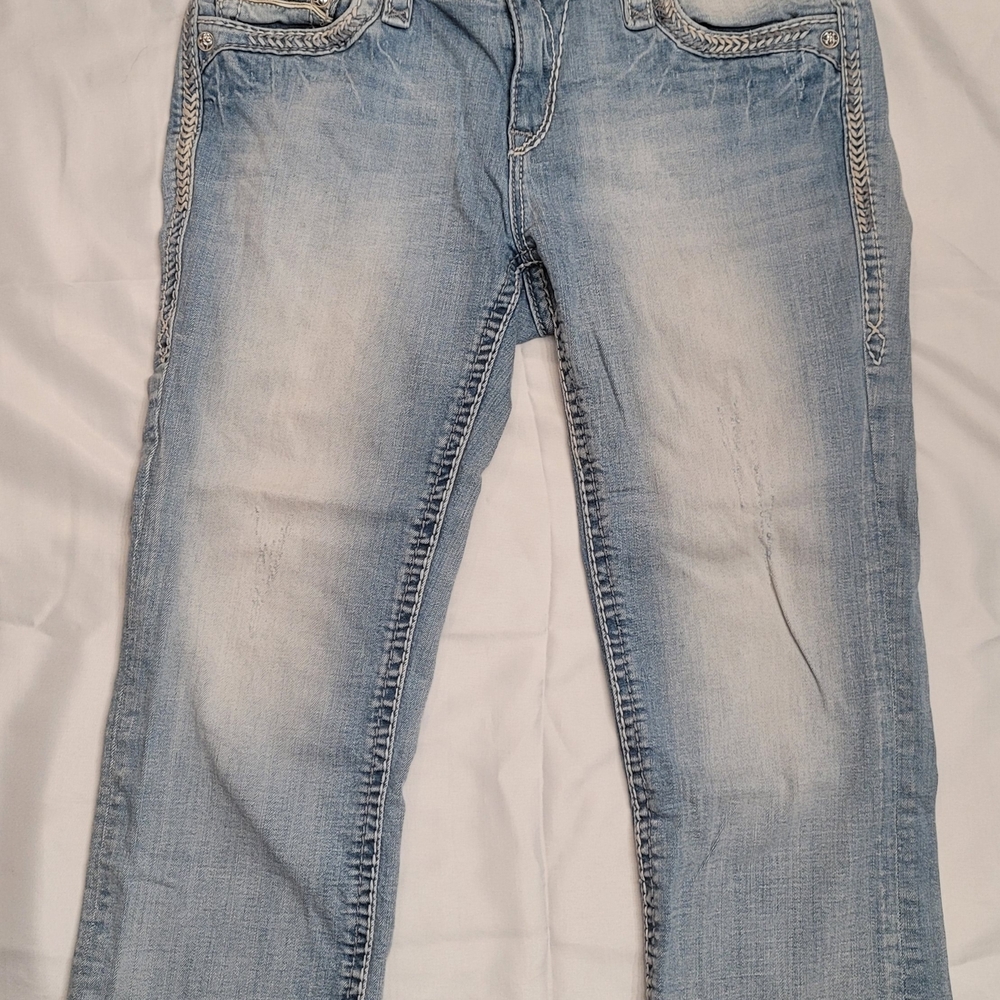 Light Blue Women's Capri